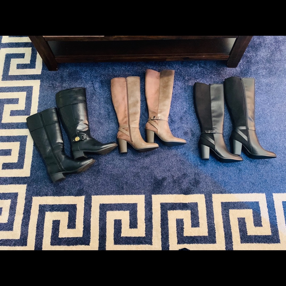 Final Offer!! 3 Bundled Wide Calf Boots: Size 7